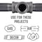 B & K STZ Industries 1 in. FIP each X 1 in. D FIP 1 in. D FIP Black Malleable Iron Tee 310UPT-1 - alternate 3